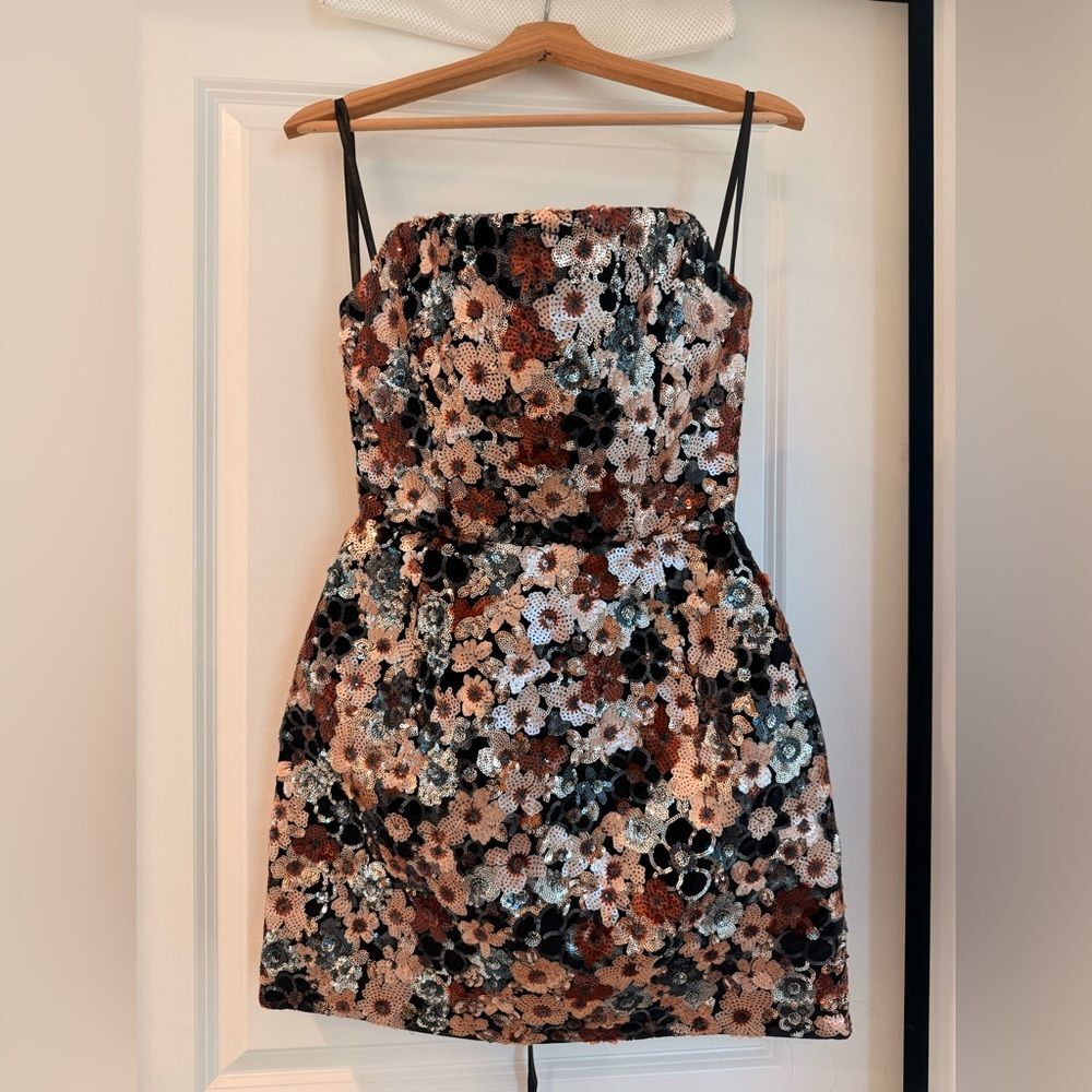NWOT Bronx and Banco Maraya Sequin Strapless Mini Dress in Multi - Picture 5 of 14